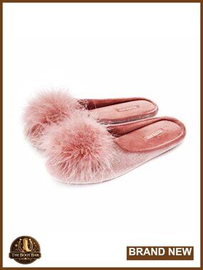 Women's Fuzzy Velvet Memory Foam Indoor House Slipper